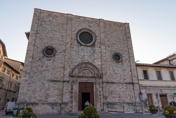 Ascoli Piceno. Marche. The church of Sant'Agostino