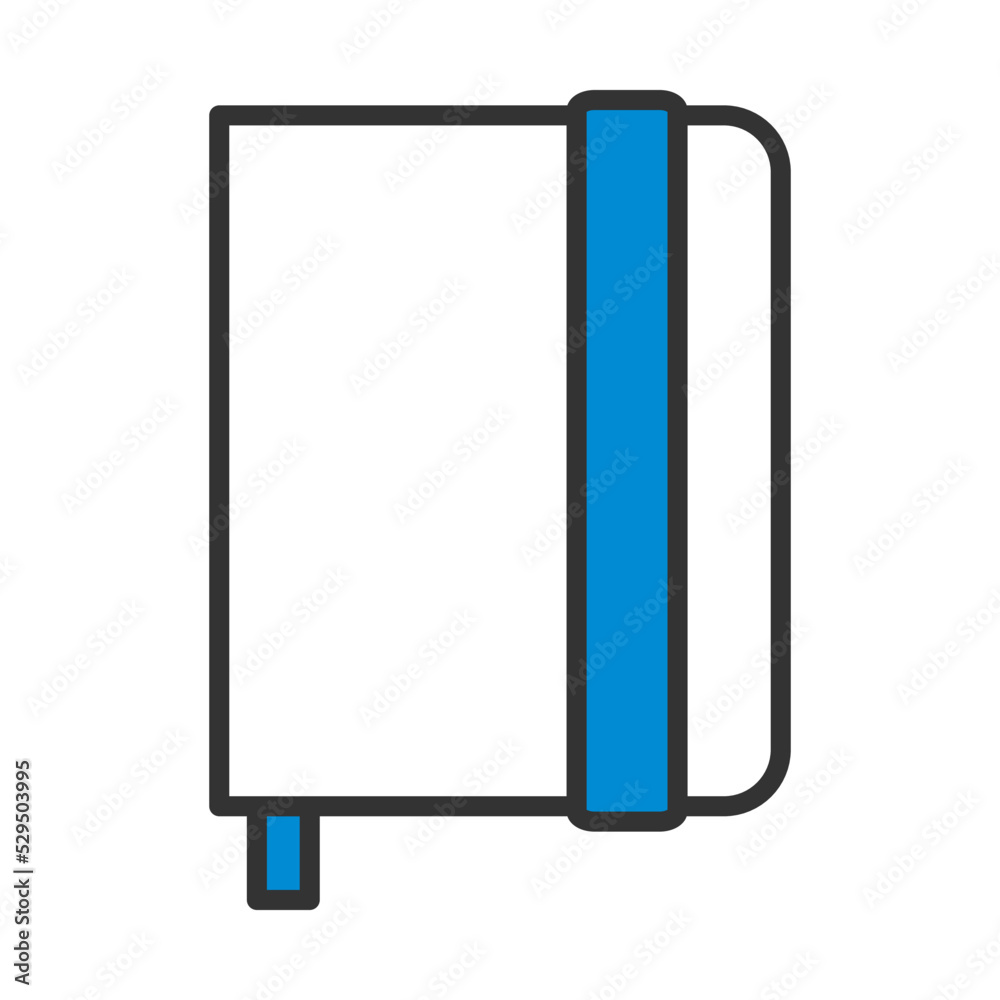 Sticker sketch book icon