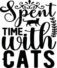 Obraz premium Cat svg design cut files
