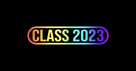 Class of 2023. Template for graduation design, party	
