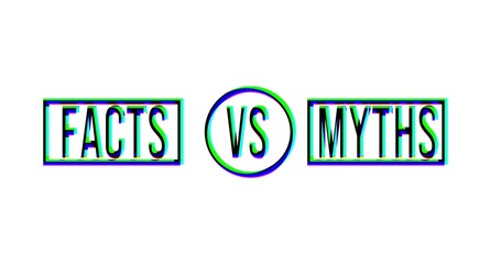 bubbles with myths vs facts