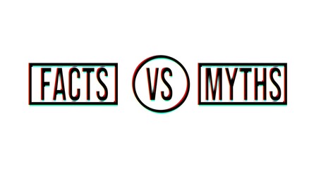 bubbles with myths vs facts