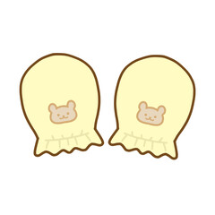 赤ちゃんのミトン　くま柄