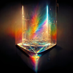 crystal that refracts light