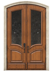 Entrance classic doors for the house