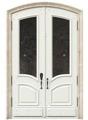 Entrance classic doors for the house