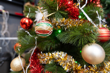 interior christmas. magic tree, and gifts