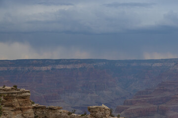 Storm over the Grand Canyon viewed from the South Rim