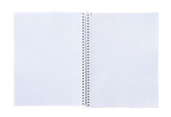 Blank open isolated notebook