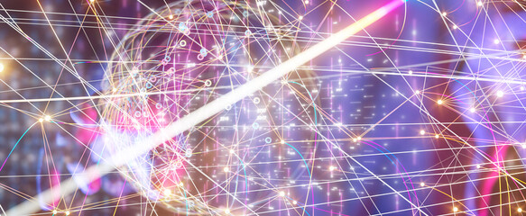 conference Digital Network and data concept 3d