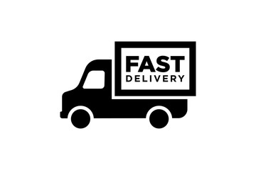 Truck Car Express delivery service Logo