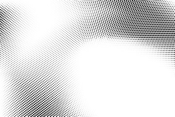 Halftone monochrome pattern with dots. Minimalism, vector. Background for posters, websites, business cards, postcards, interior design.