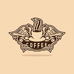Coffee logo premium design 
