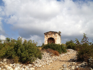 Fototapeta na wymiar Monumental tomb of Queen Aba in Olba Kingdom, a vassal of the Roman Empire