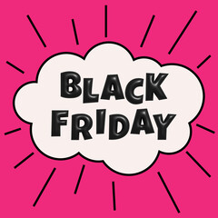 Flack Friday sale day poster banner