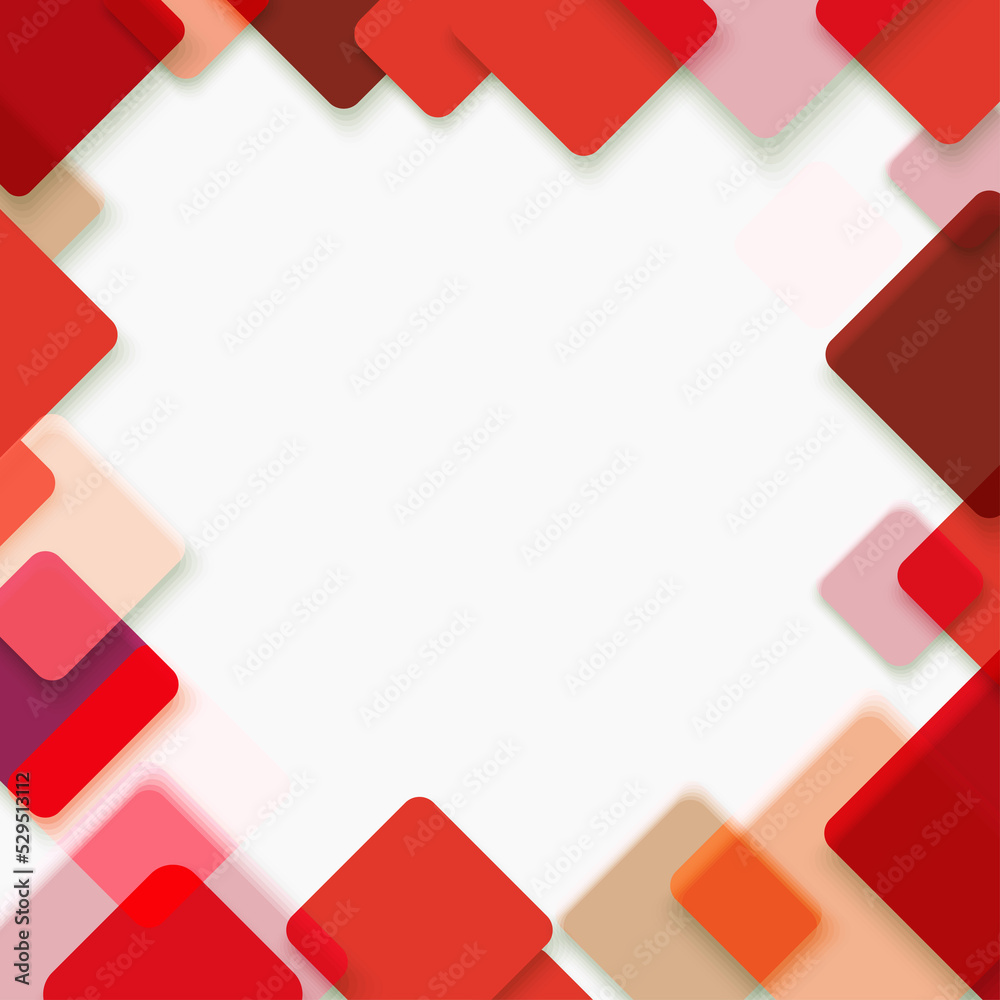 Aufkleber abstract vector background of red squares. vector template