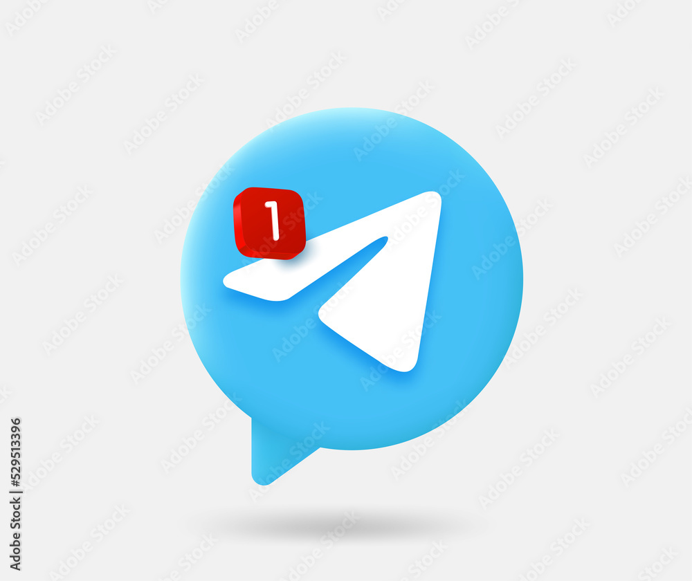 Poster Speech cloud with new message sign. 3d vector isolated illustration