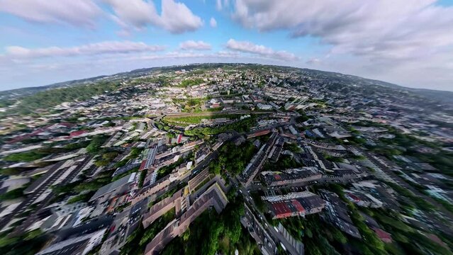 Barmer Bahnhof 360&deg; Kugelpanorama Aufblicken