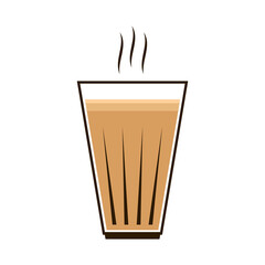 Indian drink vector. Indian chai icon. Chai is Indian drink.