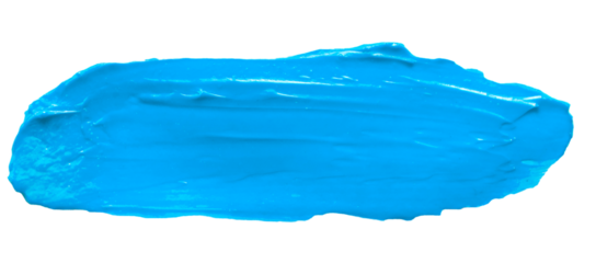  Blue glossy acrylic paint brush stroke for Your art design