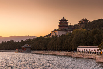 scenery in Summer Palace in beijing  China