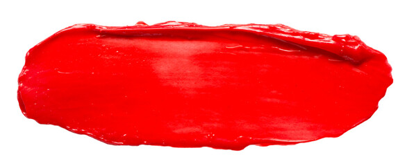 Red glossy acrylic paint brush stroke for Your art design - 529515377