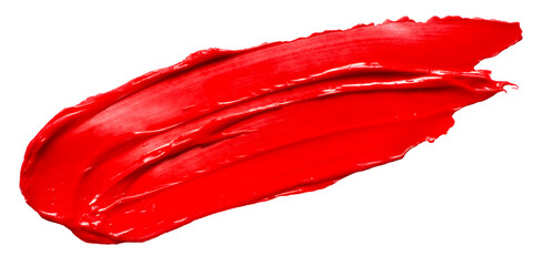 Red glossy acrylic paint brush stroke for Your art design - 529515383