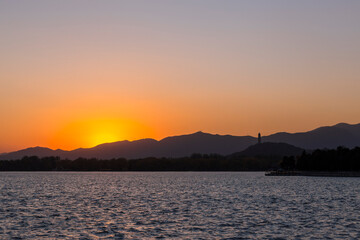 Naklejka premium scenery in Summer Palace in beijing China