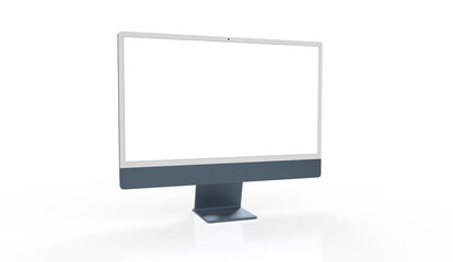 Workspace blank screen desktop computer, Mockup computer