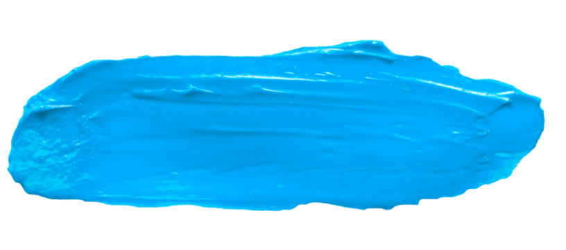  Blue glossy acrylic paint brush stroke for Your art design