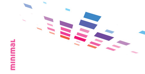 Obraz premium Minimal abstraction with multicolor sparse squares. Simple vector graphics