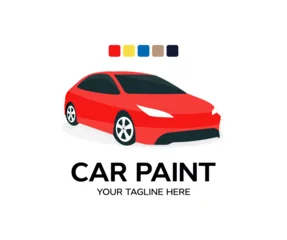 Fotobehang Automotive car paint logo design. Auto Car Painting vector design and illustration. © BlazingDesigns