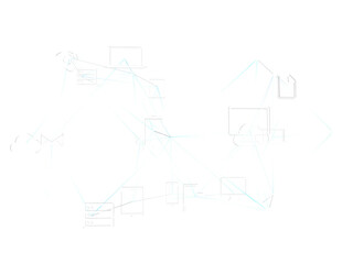 Obraz premium Cloud computing, Cloud computing and Big data concept, Cloud computing technology internet concept background
