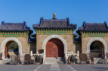 Fototapeta premium Temple of Heaven ancient building in Beijing