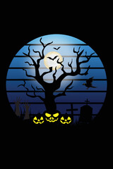 Halloween t-shirt design for celebration the Halloween day 2022