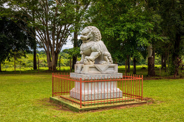 Statues of the Guardian Lions of Buddha