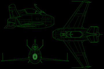 XF-85 avión de combate, caza parásito