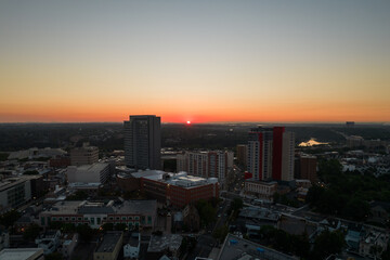 Fototapeta premium Sunrise over New Brunswick NJ
