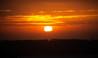 Fototapeta premium sunset in paradise - Rio Grande do Norte - Brasil