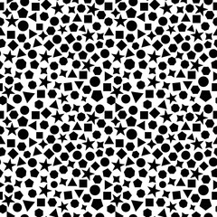 Monochromatic Abstract Pattern for multiple purposes Black and White Seamless Geometric Minimal Vector Pattern Design.