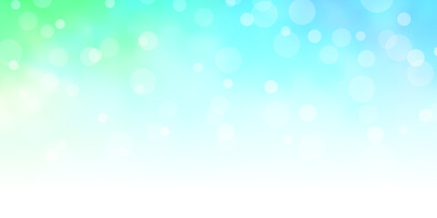 Light Blue, Green vector layout with circles.