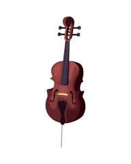 Obraz premium flat realistic cello
