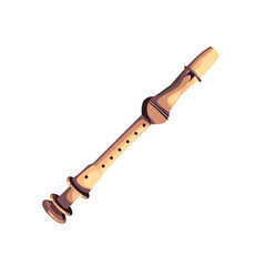 flat realistic flute