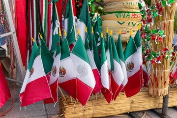 Decoration for mexican festivities, mexican flag day, september 16th