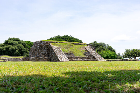 El Chanal, la capacha or la Campana, pre hispanic ruins near Colima, Mexico. pre hispanic pyramid