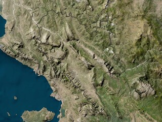 Gjirokaster, Albania. Low-res satellite. No legend