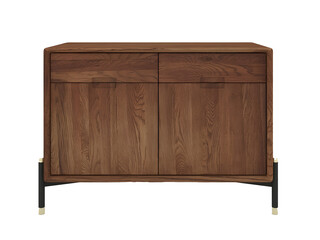 Simple minimalism wooden cabinet. Transparent. png