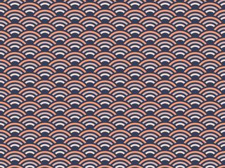 beautiful abstract wave seamless pattern design