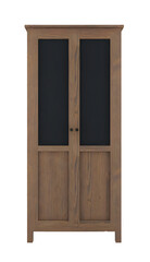 Obraz na płótnie Canvas 2 doors wooden storage. Transparent. png