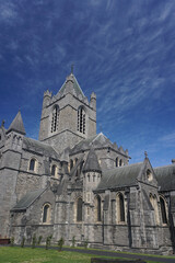 Dublin, Ireland: Christ Church Cathedral, founded in the early 11th century under the Vikings. It was rebuilt in stone in the 12th century, and renovated in the 19th century.